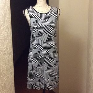 AMBAR black WHITE dress polyester spandex